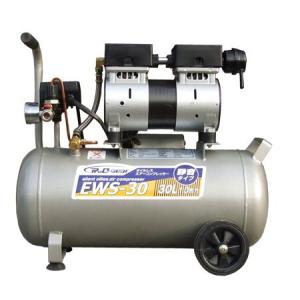 静音　オイルレスコンプレッサー　30L オイルフリー　EWS-30　55116　/　シンセイ
