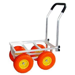 アルミハウスカー　TC4510-N　10インチデカタイヤ　オレンジ　55873　/　台車　カート