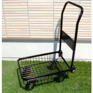 台車 / 折りたたみ 軽いメッシュカゴ台車(ブ...の詳細画像1