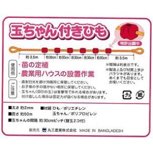玉ちゃん付きひも 0.3x50m 2mmx50...の詳細画像1