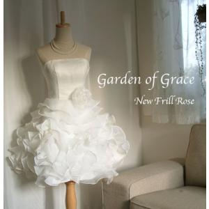 ウェディングドレス ミニ ショート丈 バルーン ミニドレス 二次会 結婚