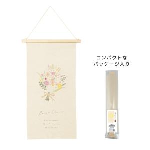 【フラワーブーケ】刺しゅうタペストリー　L　フラワー　花　花束　プレゼント　横34*奥行（木の太さ）1.5*高さ57.5cm｜gardenstyle