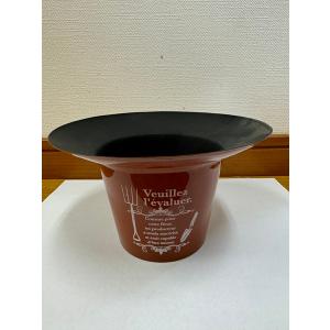 【傷・汚れあり・在庫限り】40%OFF　プラポット　円形　M　ブラウン　3.5号　プラスチックの鉢　プランター　軽い　ガーデニング　直径17*高さ10cm