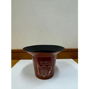 【汚れ・へこみあり・在庫限り】40%OFF　プラポット　円形　S　ブラウン　プラスチックの鉢　３号　穴なし　プランター　軽い　ガーデニング　直径14*高さ9.5cm
