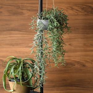フェイクグリーン おしゃれ ハンギング 鉢 人工観葉植物 Brown