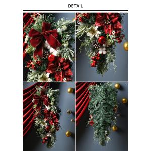 クリスマススワッグ 玄関 おしゃれ 壁飾り 飾...の詳細画像3