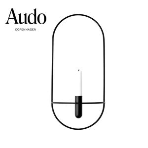 Audo POV オーバル キャンドルホルダー ブラック 壁掛け 一輪挿し 花瓶 北欧 インテリア 雑貨 おしゃれ 壁飾り 一輪 ptuBの商品画像