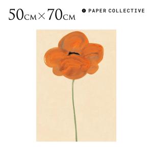 ポスター 北欧 アートポスター ペーパーコレクティブ オレンジポピー 抽象画 50×70cm アート インテリア おしゃれ モダン リビング 壁 飾り