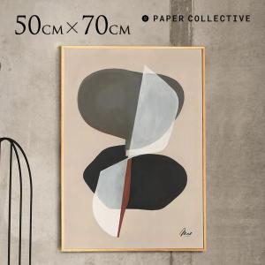 Paper Collective アートポスター コンポジション01 抽象画 50×70cm アート インテリア 玄関 おしゃれ モダン リビング 壁 飾り