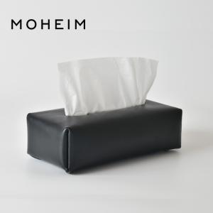 【2023 RENEWALモデル】 MOHEIM / モヘイム TISSUE COVER (ブラック) ティッシュカバー ティッシュケース 革 オイルレザー おしゃれ メンズ｜gardiner