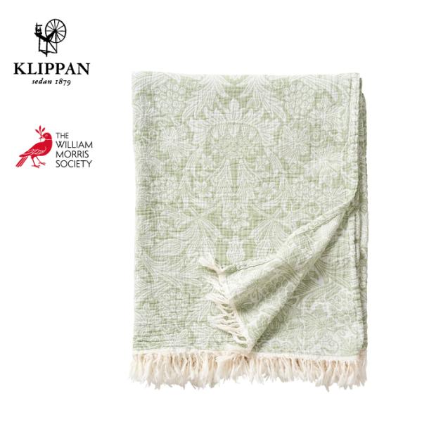 KLIPPAN クリッパン コットンスロー サンフラワー グリーン 140×200cm Willia...