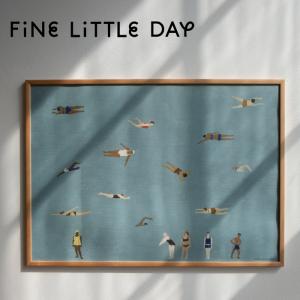 Fine Little Day ファインリトルデイ ポスター SWIMMERS スイマー 70×50cm 北欧 スウェーデン おしゃれ｜gardiner