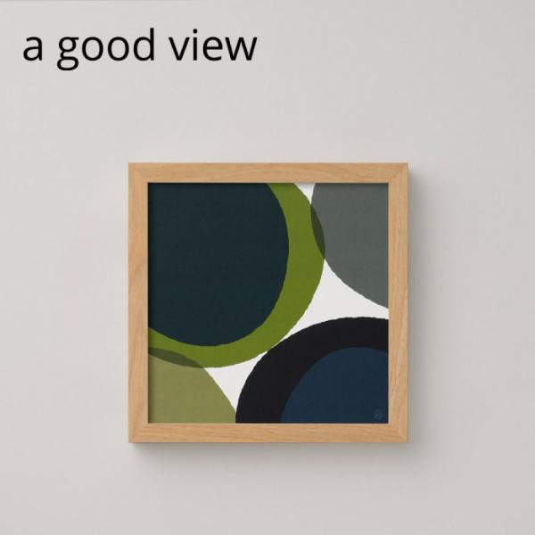 a good view ポスター 点円  30×30cm QUARTER REPORT アートポスタ...