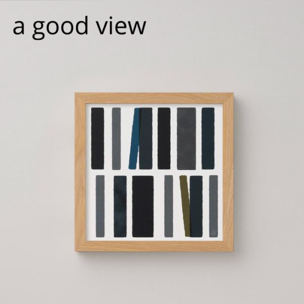 a good view ポスター 積木 30×30cm QUARTER REPORT アートポスター...