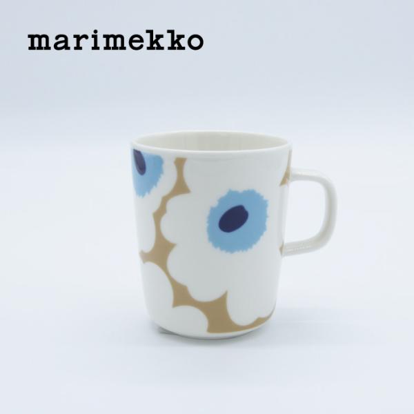 marimekko / マリメッコ Unikko / ウニッコ マグカップ ベージュ×オフホワイト×...