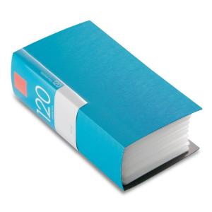 BUFFALO CD&DVDファイルケース ブックタイプ 120枚収納 ブルー BSCD01F120BL｜garege-shop