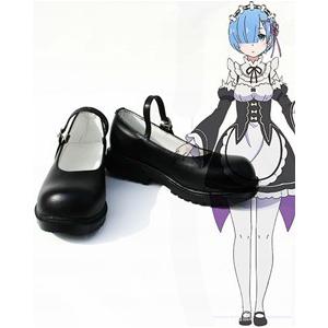 コスプレ靴   Re:ゼロ から始める異世界生活 レム，Rem コスプレブーツ オーダーサイズ製作可能m-2806｜gargamel-store