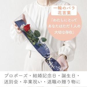 バラ 1輪 プリザーブドフラワー 花束 ブーケ...の詳細画像1