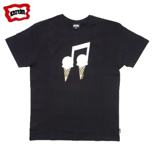 ICECREAM アイスクリーム MUSIC IS THE ANSWER 半袖 Tシャツ