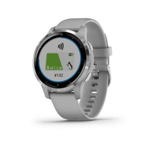 ガーミン 公式 vivoactive 4S Powder Gray/Silver Suica 対応 スマートウォッチ ダイエット器具 日本正規品 メーカー公式