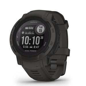 GARMIN(ガーミン) Instinct 2 Dual Power Graphite Suica対応 タフネスアウトドア GPS ウォッチ 【日本正規品】