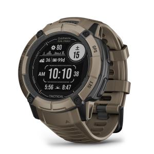 ガーミン(GARMIN) Instinct 2X Dual Power Tactical Edition Coyote Tan タフネスGPSスマートウォッチ Suica対応 防水 防塵 耐熱【日本正規品】
