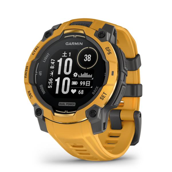 ガーミン GARMIN スマートウォッチ Instinct 3 Dual Power 45mm Su...
