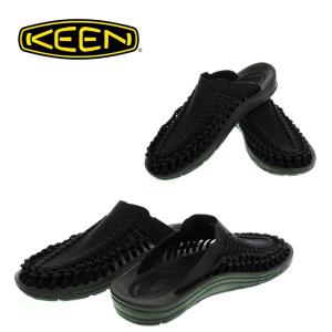 KEEN  キーン　1017218　UNEEK SLIDE　ユニーク　スライド　BLACK/BLACK　　メンズ　サンダル｜garo1959