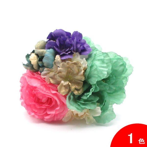 花束風 Noelia(ノエリア) ピンク×ペパーミントグリーン[フラメンコ用]