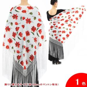 マントン(四角形・大判) 花の刺繍(手刺繍) 生地:ターコイズブルー