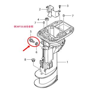 トーハツ 船外機 エンジンオイルドレンボルト&...の詳細画像1