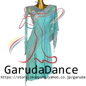 Garuda SHOP　社交ダンス高級衣装　セミオーダードレス　ラテン競技高級ドレス パーティードレス　社交ダンス衣装ラテン　 社交ダンス衣装ルンバ 　品番10184｜Garuda SHOP