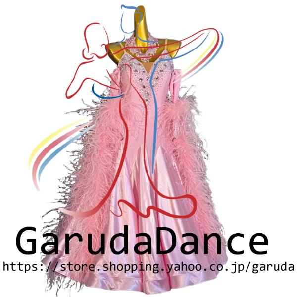 Garuda SHOP　レディース社交ダンス衣装　競技ドレスモダンドレス高級ドレス　発表会用演出服　...