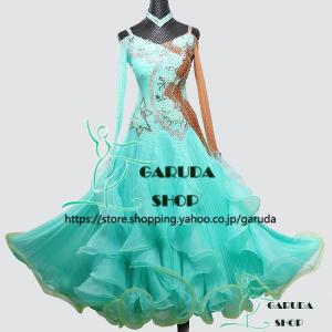 社交ダンスドレス　競技　ML〜Ｌ Garuda SHOP レディース社交ダンスドレス モダン競技ドレス ワルツ
