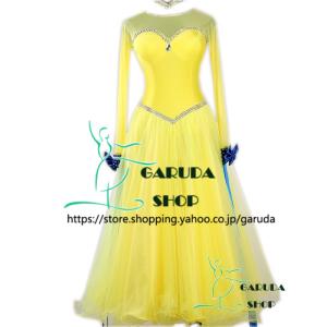 Garuda SHOP　レディース社交ダンスドレス　競技ドレス　新入荷　発表会用演出服パーティードレスワンピース　セミオーダー可　3色　