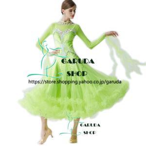 Garuda SHOP レディース社交ダンスドレス モダン競技ドレス ワルツ
