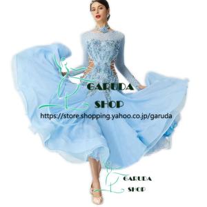 Garuda SHOP レディース社交ダンスドレス モダン競技ドレス ワルツ