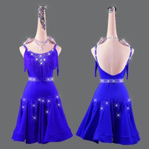 ラテン 衣装 社交ダンス ラテンドレス タッセルドレス ワンピース