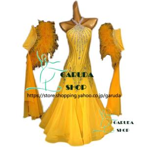 Garuda SHOP　レディース社交ダンスドレス　モダン競技ドレス　ワルツドレス高級品　発表会用高品質ドレス　セミオーダー可 2色　　品番4319