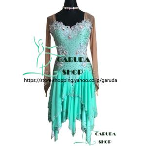 Garuda SHOP レディース社交ダンス衣装 競技ドレス ラテンドレス 高級