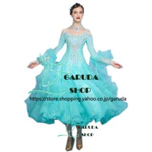 社交ダンススタンダードオーダードレス Garuda SHOP レディース社交ダンスドレス モダン競技ドレス