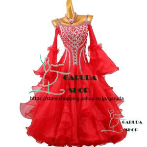 Garuda SHOP レディース社交ダンス衣装 競技ドレス モダンドレス高級