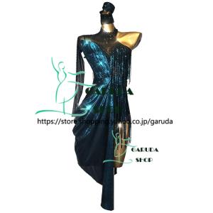 Garuda SHOP レディース社交ダンス衣装 競技ドレス ラテンドレス 高級