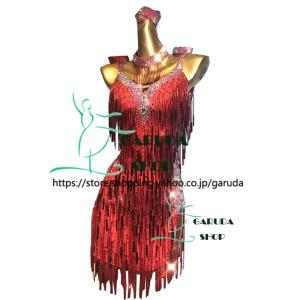 ストーン付きスタンダードドレス✨後ろファスナーあり！競技会・発表会に✨ Garuda SHOP レディース社交ダンス衣装 競技ドレス ラテンドレス