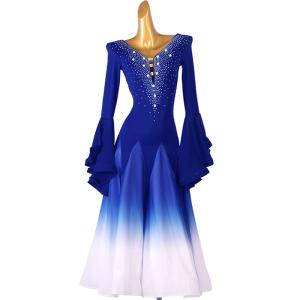 Garuda SHOP レディース社交ダンス衣装 ダンスドレス サイズ調整可能