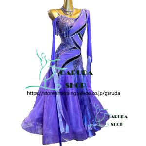 Garuda SHOP レディース社交ダンス衣装 競技ドレス ワルツドレス高級品