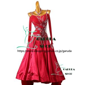 社交ダンス用ドレス スタンダード 豪華なドレス 火の鳥 競技会 デモ M〜Ｌ タカダンス スタンダードドレス 3S-00177 ｜社交ダンス