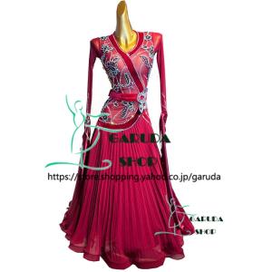 Garuda SHOP レディース社交ダンス衣装 競技ドレス モダンドレス高級