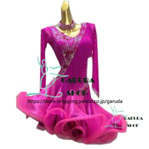 Garuda SHOP レディース社交ダンス衣装 競技ドレス ラテンドレス 高級