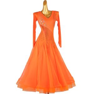 Garuda SHOP レディース社交ダンス衣装ダンスドレス サイズ調整可能